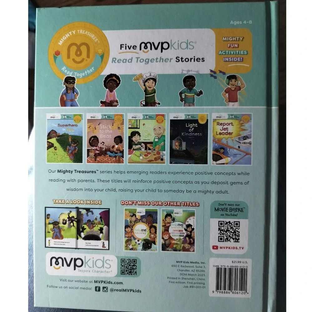 Sophia‎ Day's MVP Kids Mighty Treasures Trust Motivation Kindness  Ages 4 8